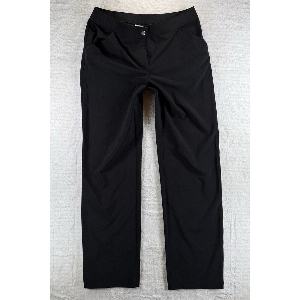 Chicos Jeans Size 0.5 Regular Black Denim Straight Leg Pants Womens size 6 Small